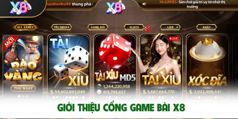Giới thiệu cổng game bài X8